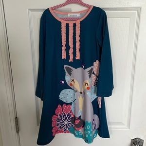 Woodland Fox Dress Size 4